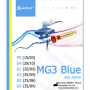 MG3 Blue FILE. NiTi Машинні файли Perfect Dental.