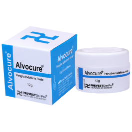 Alvocure - засіб на основі йодоформу для лікування лунки та перев'язки після видалення.