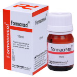 Formacresol - потужний девіталізатор пульпи та дезінфікатор для сильно інфікованих кореневих каналів. Formacresol - потужний девіталізатор пульпи та дезінфікатор для сильно інфікованих кореневих каналів.