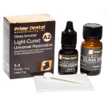 GLASS IONOMER LC світлотверднучий склоіономерний пломбувальний цемент GLASS IONOMER LC світлотверднучий склоіономерний пломбувальний цемент